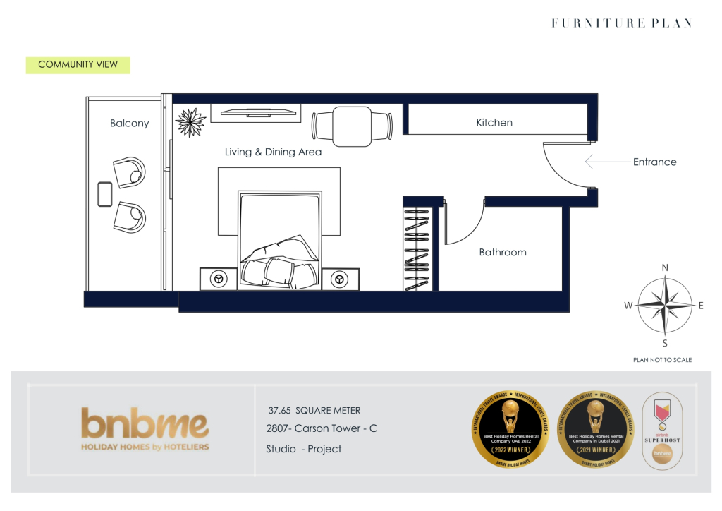 Апартаменты bnbmehomes | Chic Studio in Damac Hills-2807