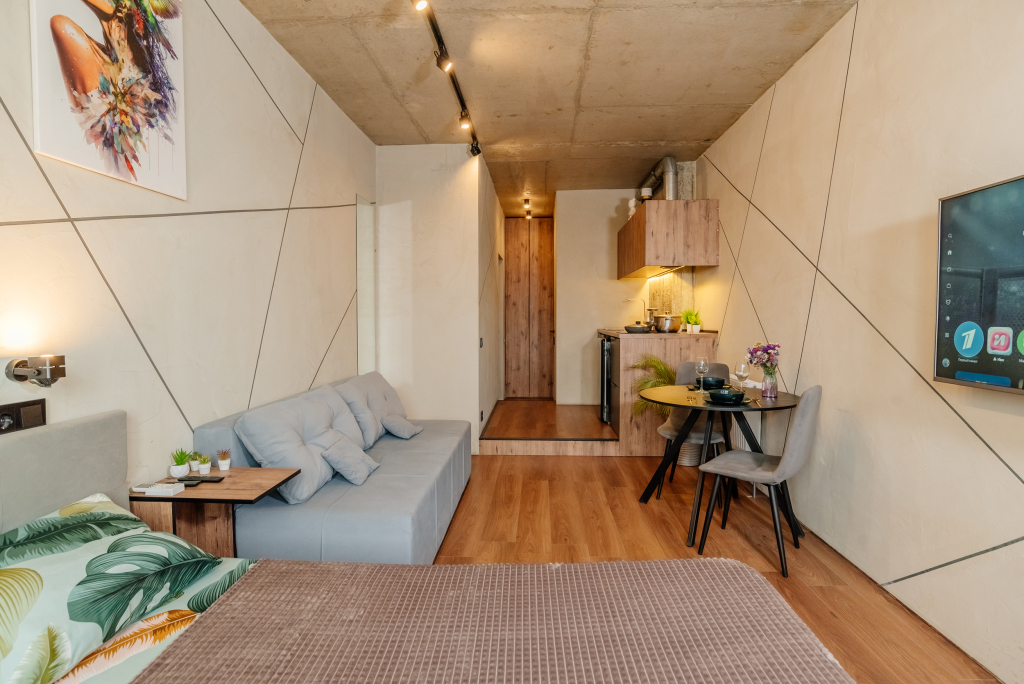 Квартира Loft Studio 25 этаж с дизайнерским ремонтом на 4 гостя