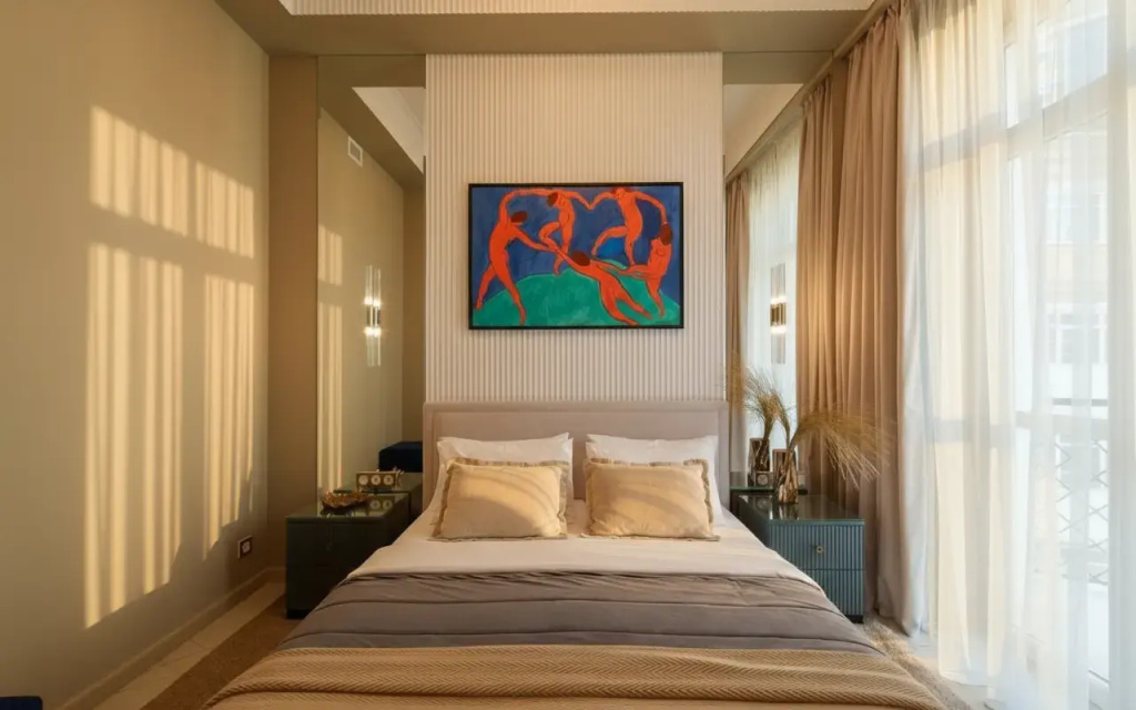 Апартаменты дизайнерские Matisse Apart с выделенной зоной спальни