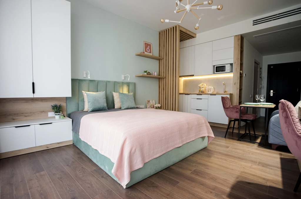 Апартаменты in the White Sails Complex with a Swimming Pool and Sea View
