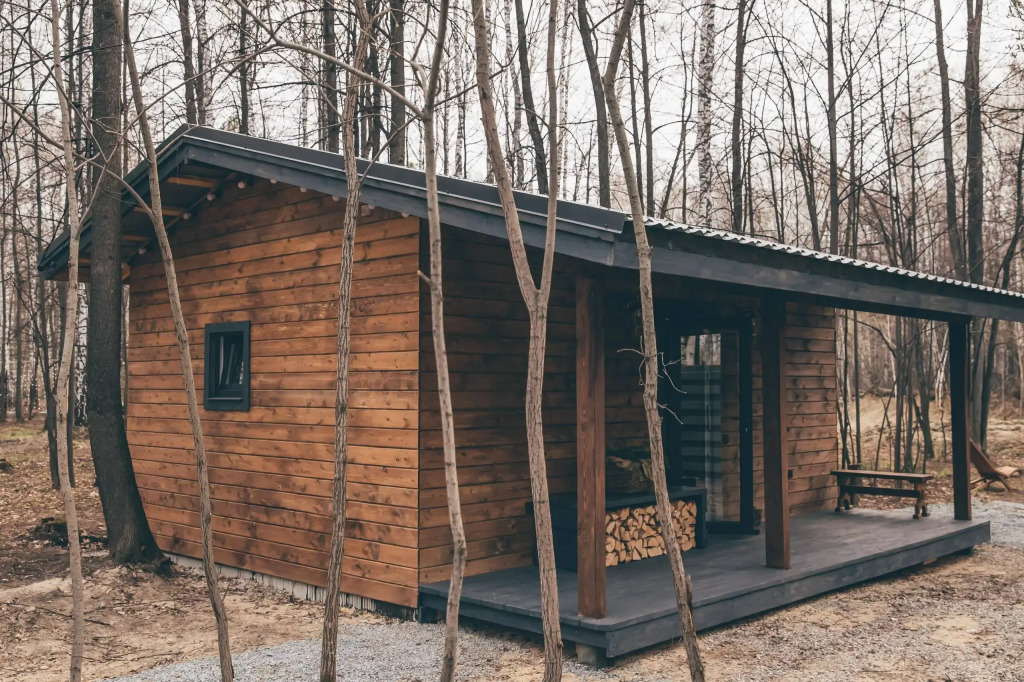 Частный дом Домик в лесу с баней Forest story