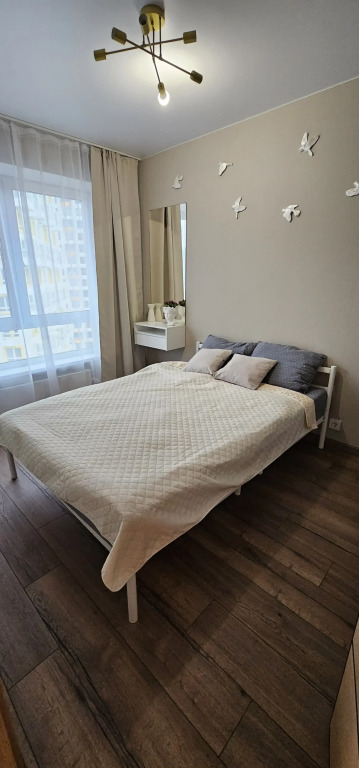 Квартира 1-к., 35 м², 2 кровати