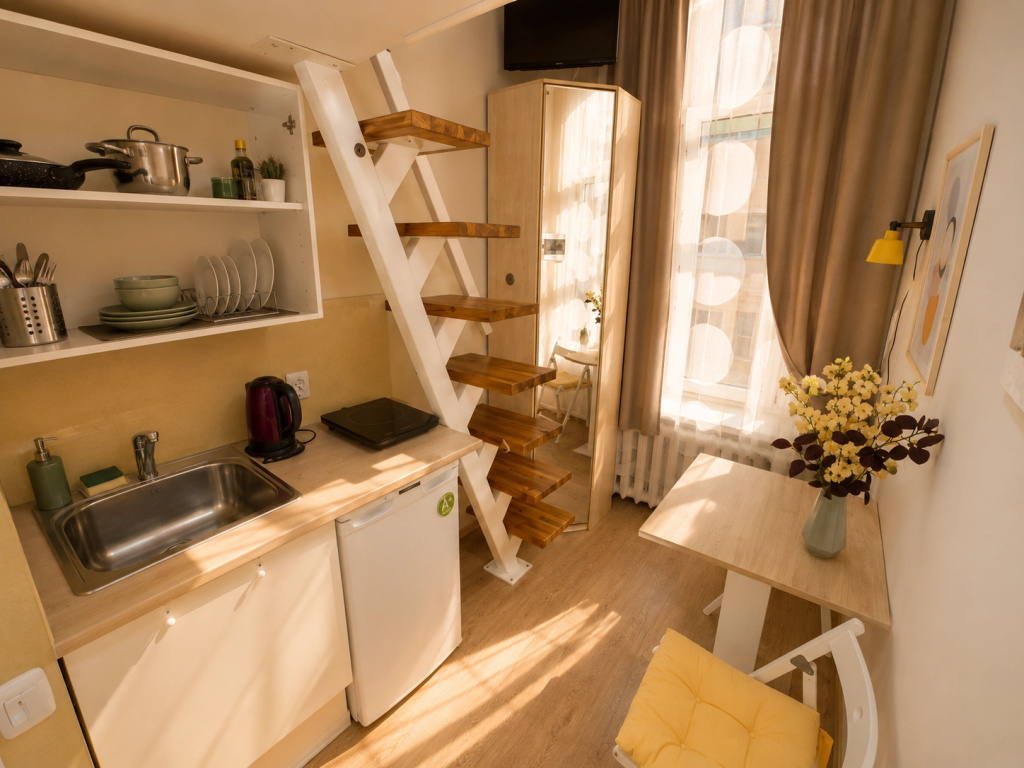 Апартаменты Roomstay Гривцова 13 Comfort Double Studio #7