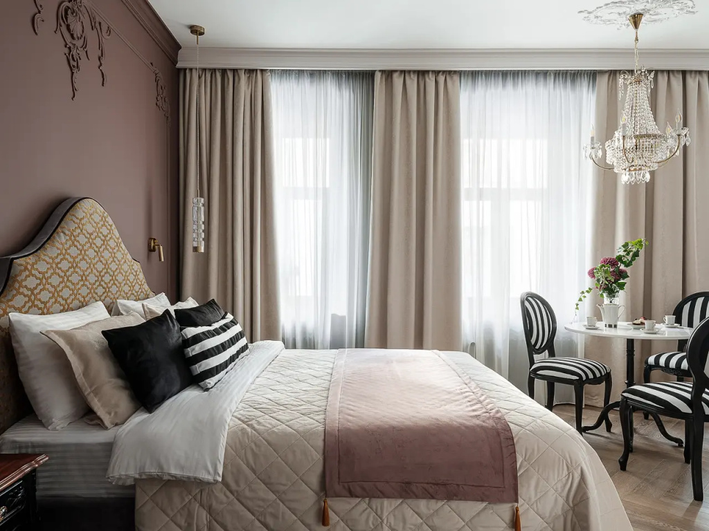 Квартира с авторским дизайном LetYourFlat Burgundy