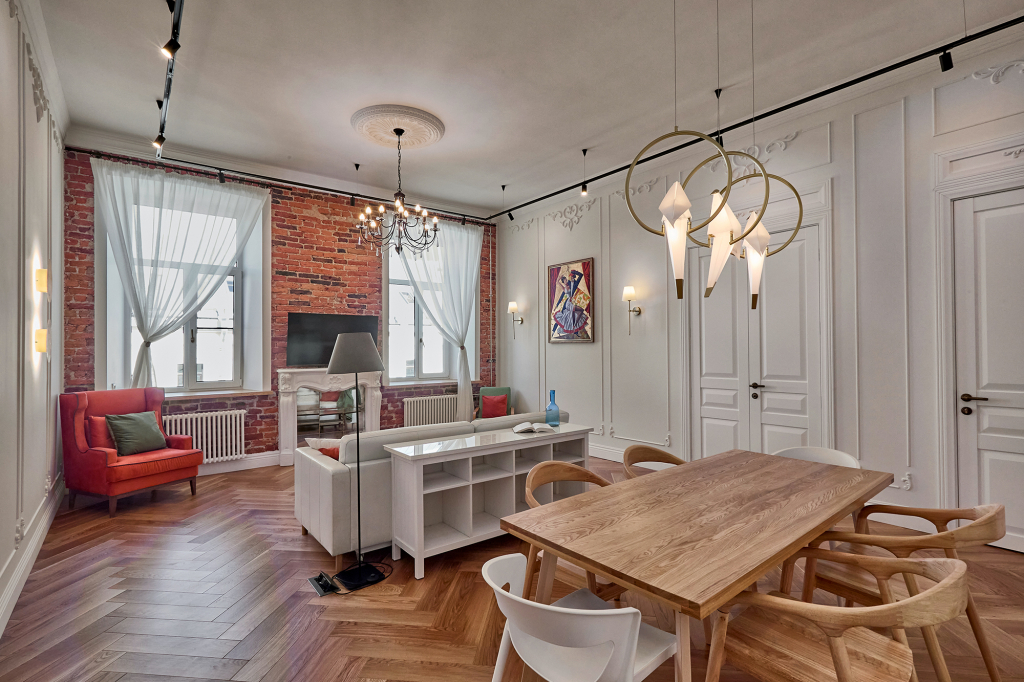 Апартаменты D Apartments с 2-мя Спальнями и Просторной Ванной с Окном