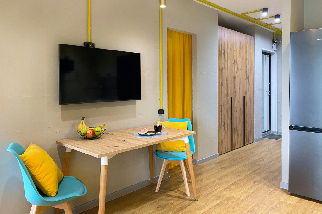 Квартира в Стиле Loft с Панорамным Видом на Море и Мост Остров Русский