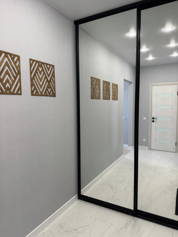 Квартира Новая Студия 43 м² с Видом на Город 2 Кровати