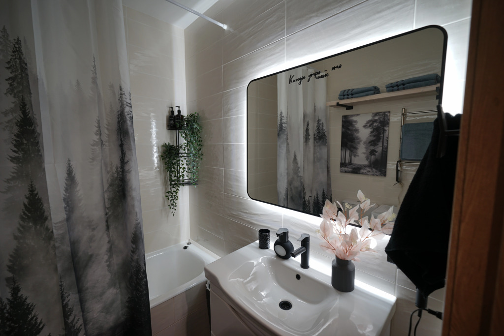 Квартира Forest Loft: двушка c кинотеатром, на острове и рядом с метро