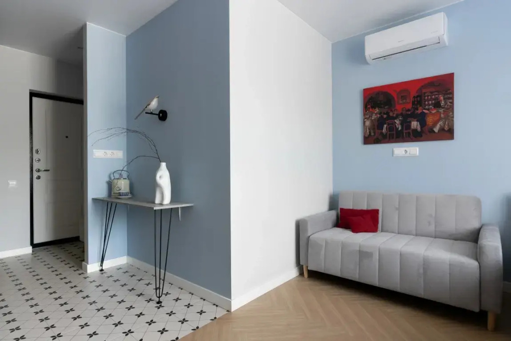 Дизайнерская квартира студия 4flats A LA RUS в ЖК Галактика Премиум — стиль и комфорт у центра Санкт-Петербурга