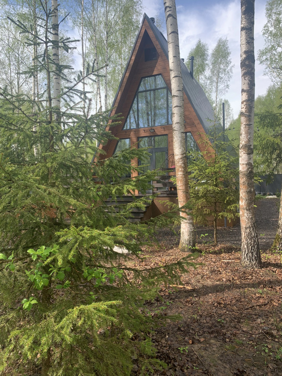 Частный дом Дом а-фрейм в Зеленом городе