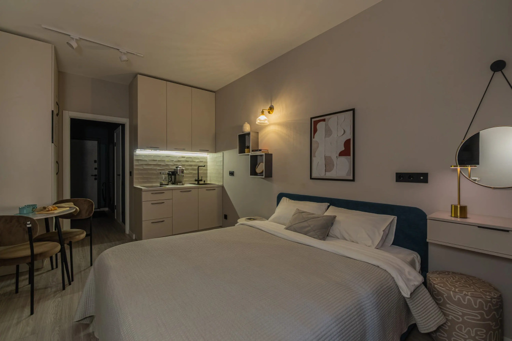 Апартаменты Aquamarine Resort в доме с бассейном в Сестрорецке