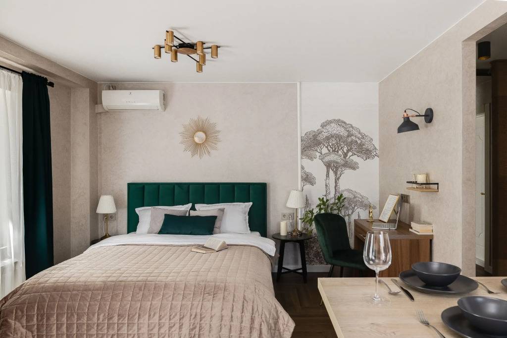 Апартаменты SMART LOFTS | Emerald | На 4 гостей | 5 мин от метро Бауманская | Исторический дом
