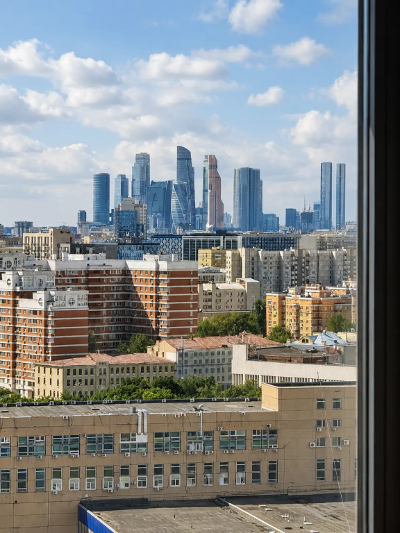 Квартира с видом на закат в Павелецкая Сити