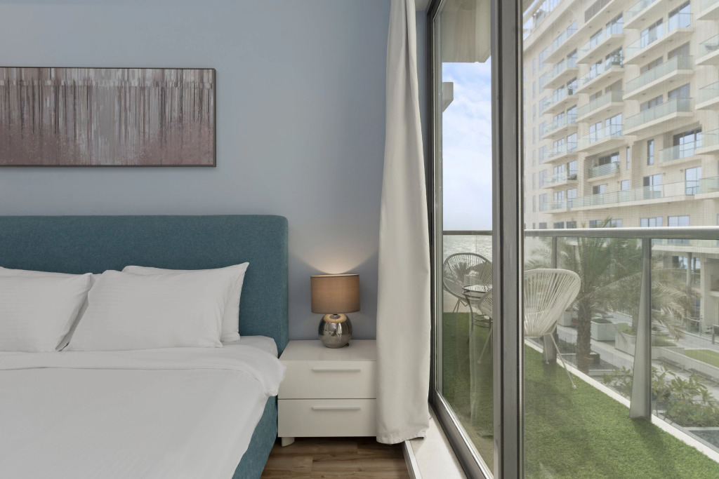 Апартаменты 1BR Beach Access Pool Gym Pacific Al Marjan