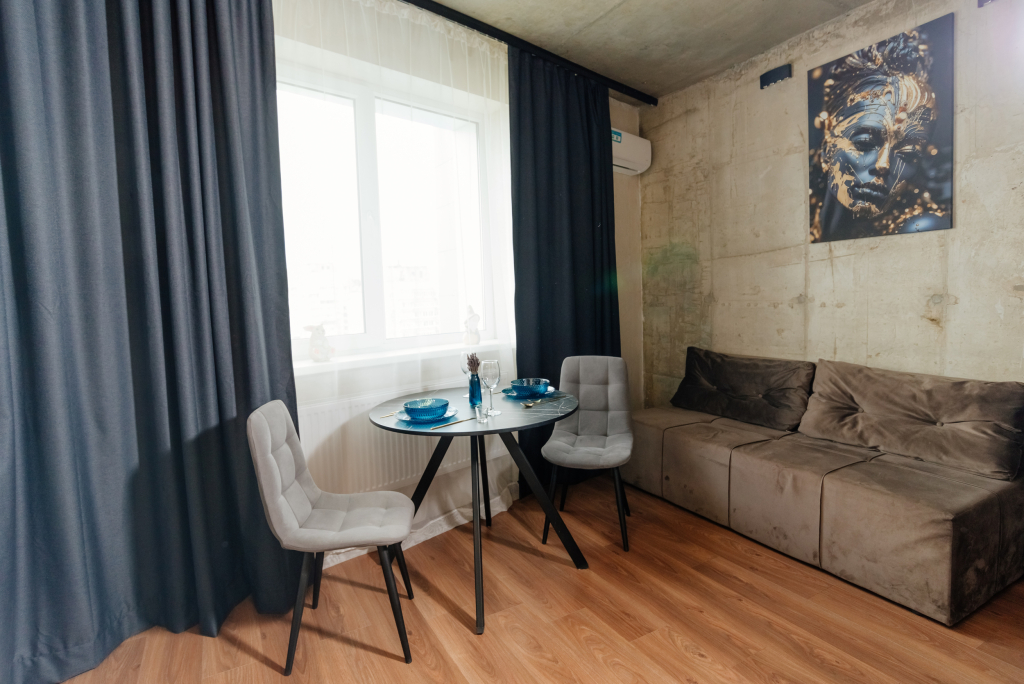 Квартира Loft +проектор smart для влюблённых парочек  на высоком 25 этаже с евро ремонтом
