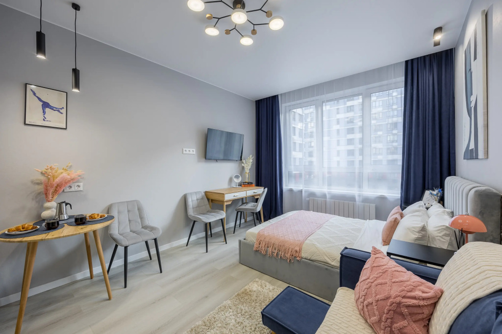 Апартаменты Квартира-студия, 28 м², 2 кровати