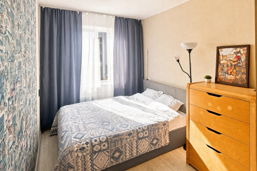 Апартаменты Уютная 2-к. квартира, 45 м², 3 кровати