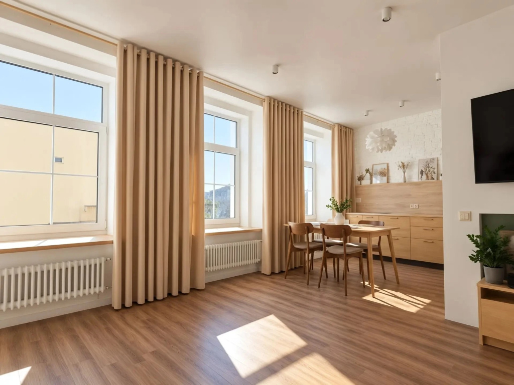 Bolshaya s Parkovkoj vo Dvore Flat