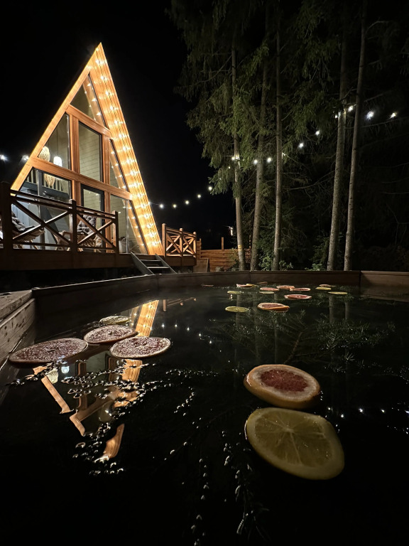 Частный дом A-frame Чан под Открытым Небом Баня Лес 55 км от МКАД