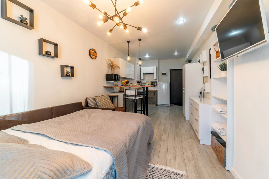 Апартаменты Sun city apartments ЖК Сокол с балконом
