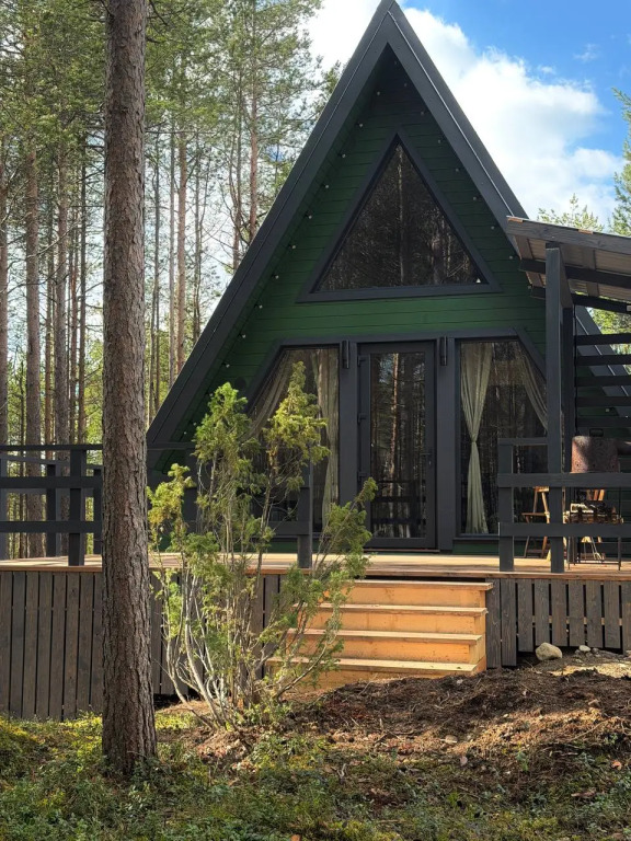 Частный дом Уединенный A-Frame в сосновом лесу