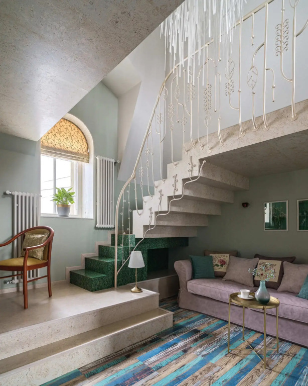 Апартаменты Minin Apartments 3 этажа с башней, балконом и панорамным видом на Аничков мост 170 кв.м.
