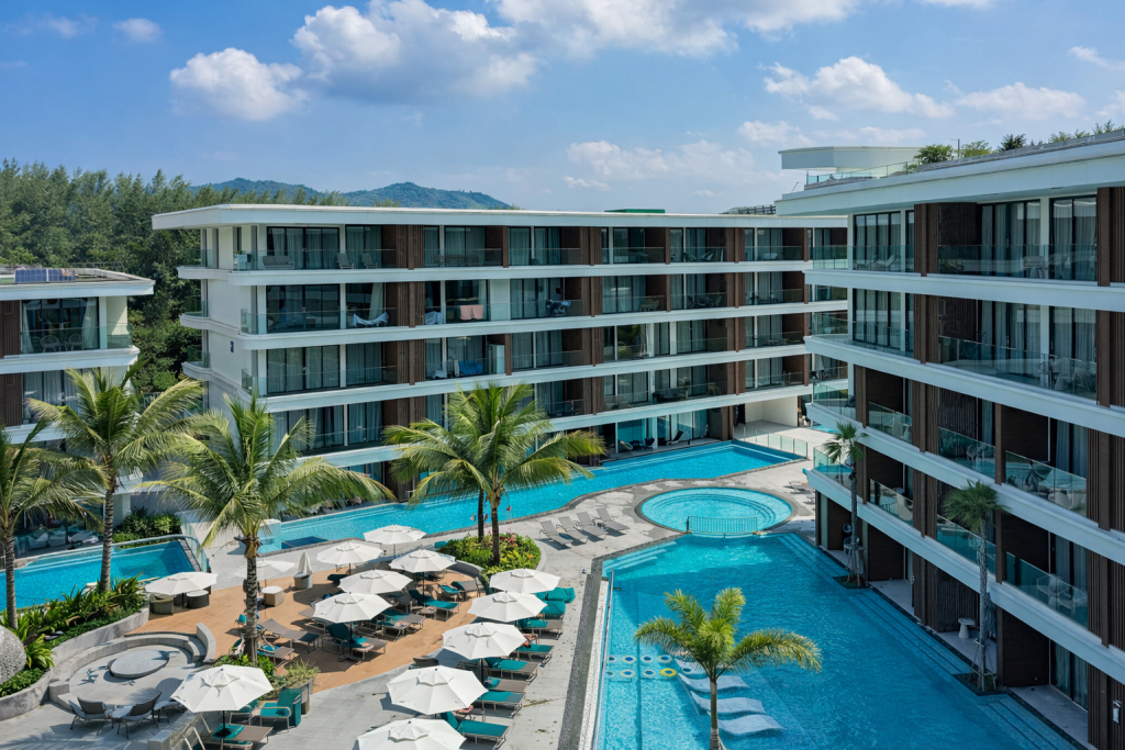 Квартира Bright 1BR Kora 200m to Beach Resort Pools & Gym