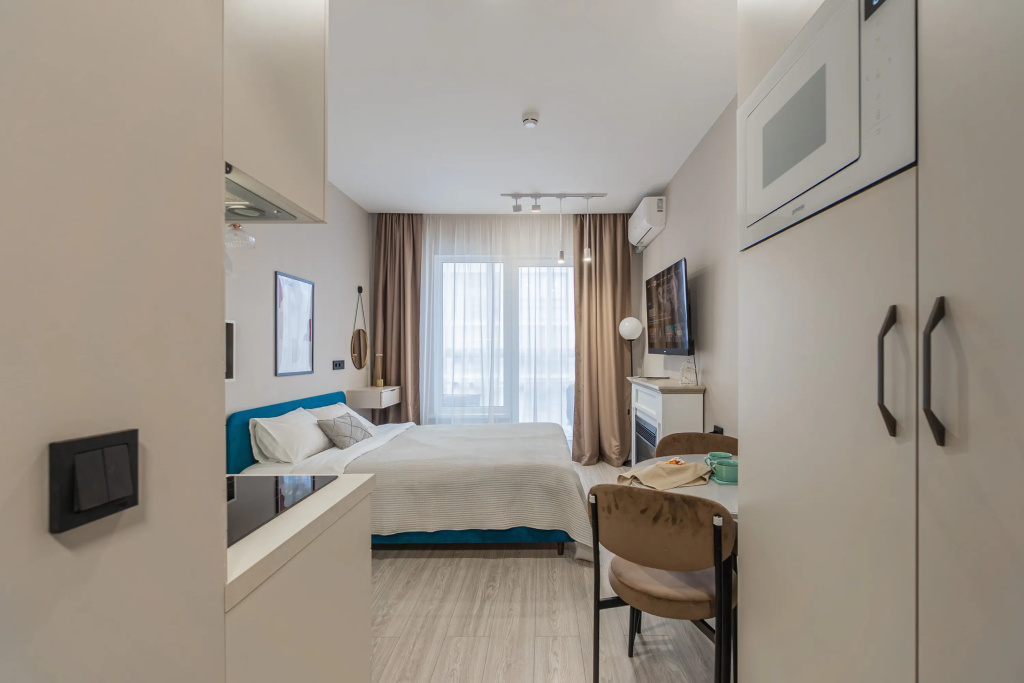 Апартаменты Aquamarine Resort в доме с бассейном в Сестрорецке