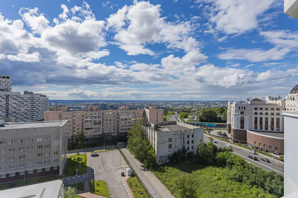 Квартира Студия с видом на реку, уходящую вдаль