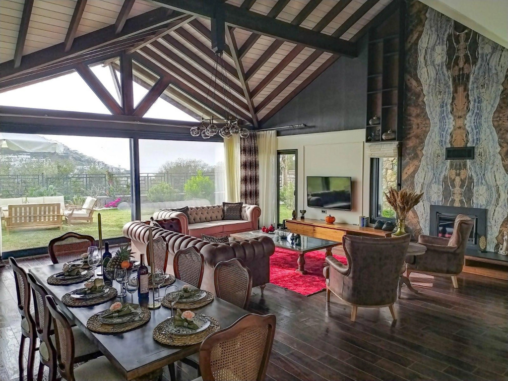 Вилла 4 Bedroom for Rent with Sea View in Bodrum Yalıkavak BD4150