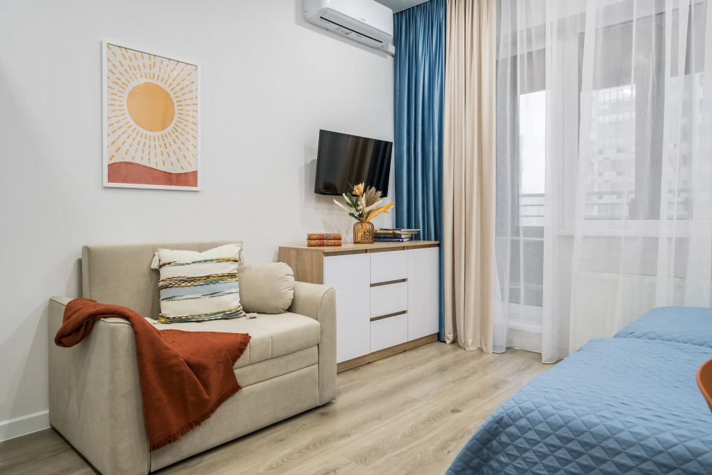 Квартира Teplo Apartments Студия на Среднерогатской Улица 11