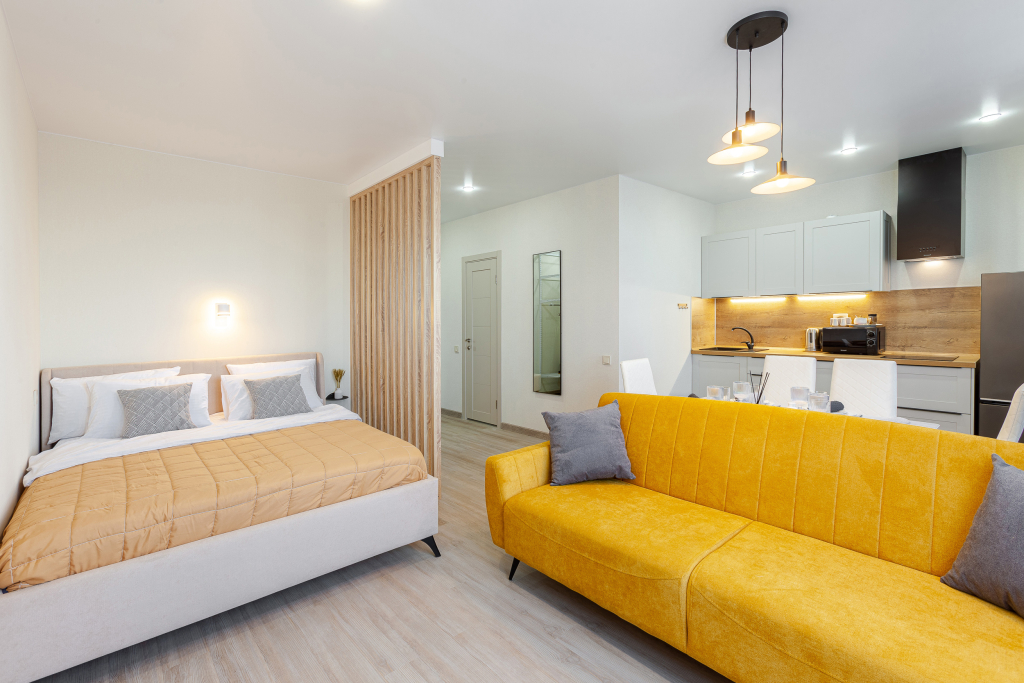 Апартаменты RentPlaza в ЖК Логика Люкс с видом на город