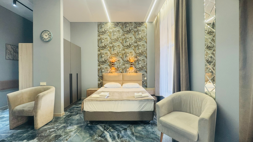 Квартира Видовая Студия с панорамным балконом, 17 этаж