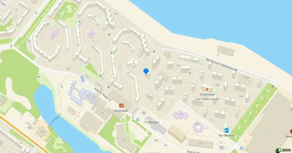 Квартира В 7 Небе Центр Берег Волги