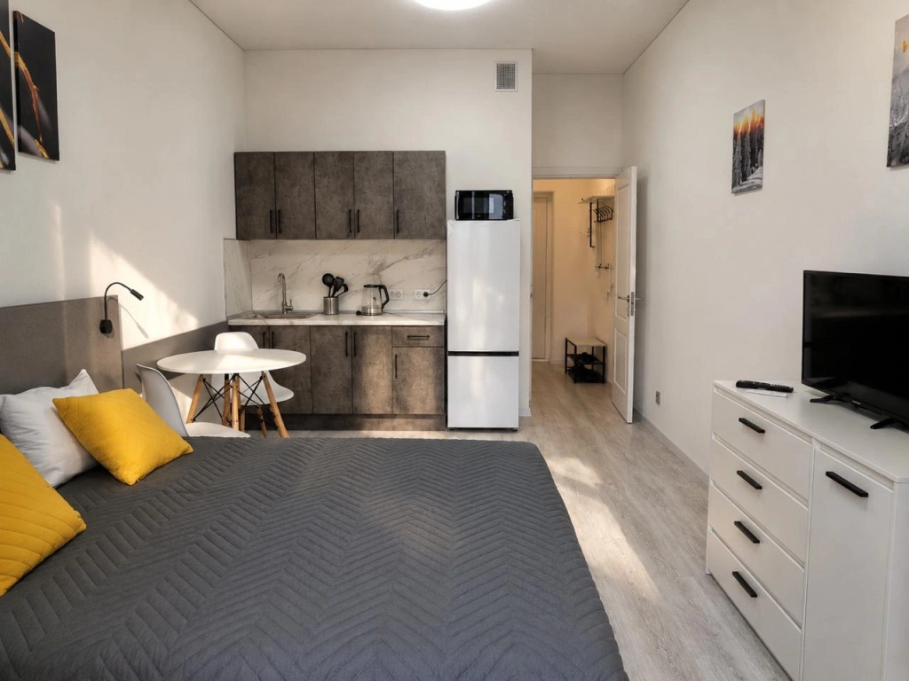 Квартира Студия От Rentprime Ультрамариновая 5к1. Новый Район| Полное Оснащение Отличные Виды С Балкона