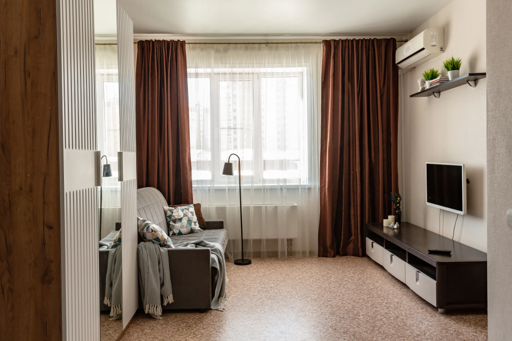 Квартира уютная 1-комнатная, 40 м²