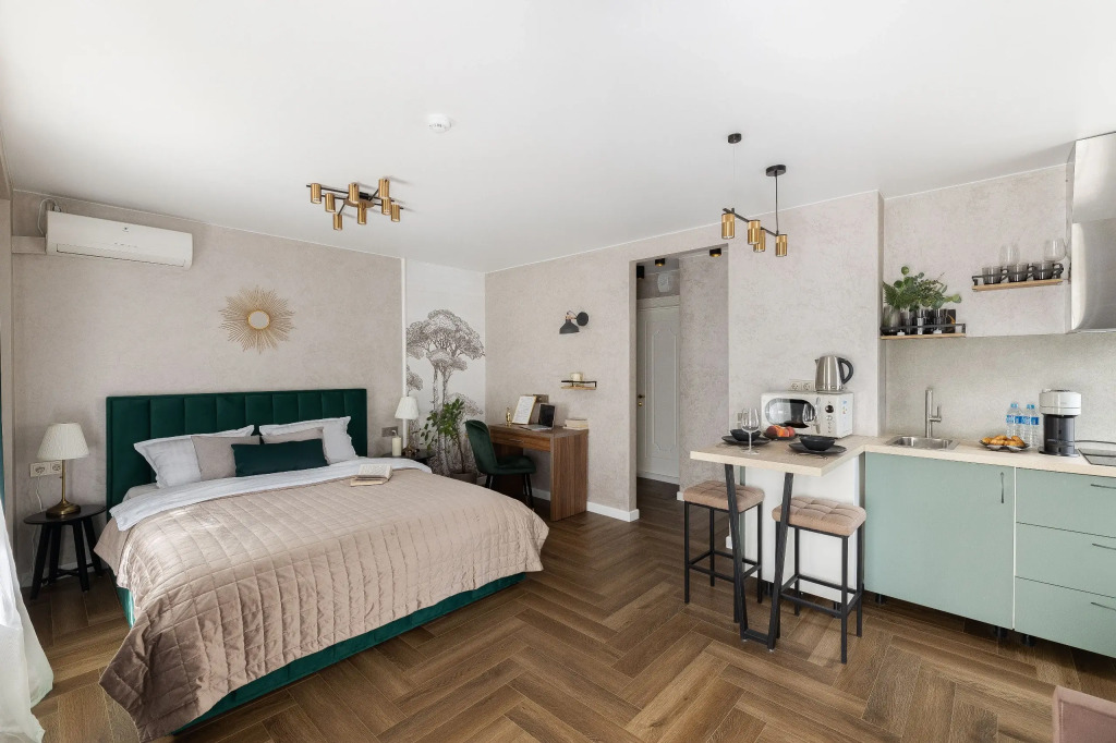 Апартаменты SMART LOFTS | Emerald | На 4 гостей | 5 мин от метро Бауманская | Исторический дом