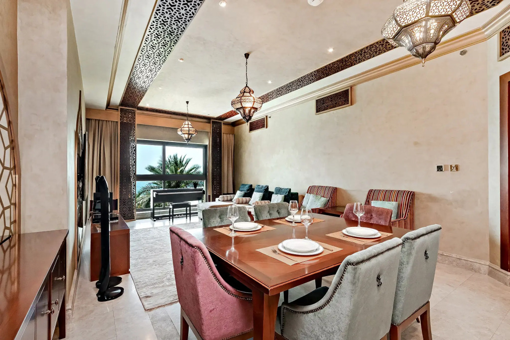 Апартаменты 2b Fairmont Residence Palm Jumeira sea view