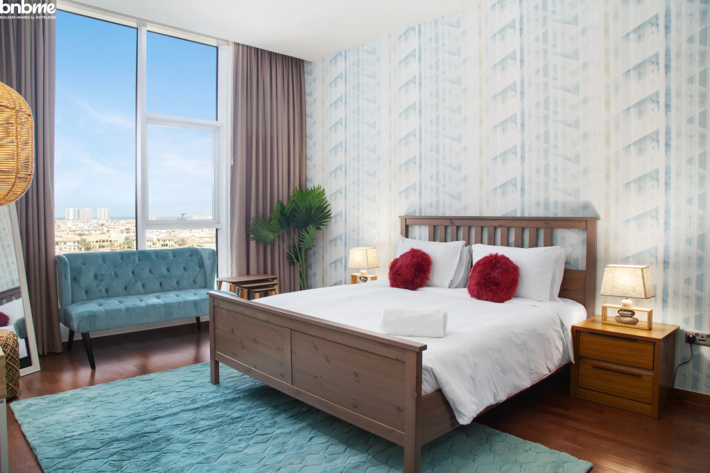 Апартаменты bnbmehomes | Look over the Palm and Arabian Sea-504