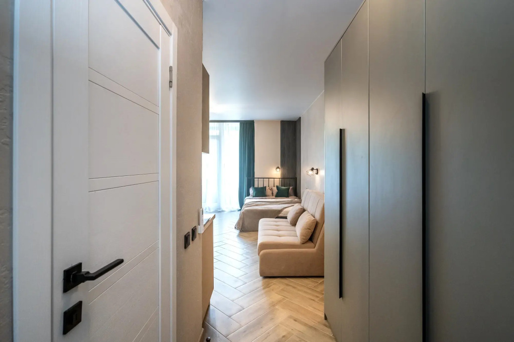 Квартира студия, 35 м², 2 кровати
