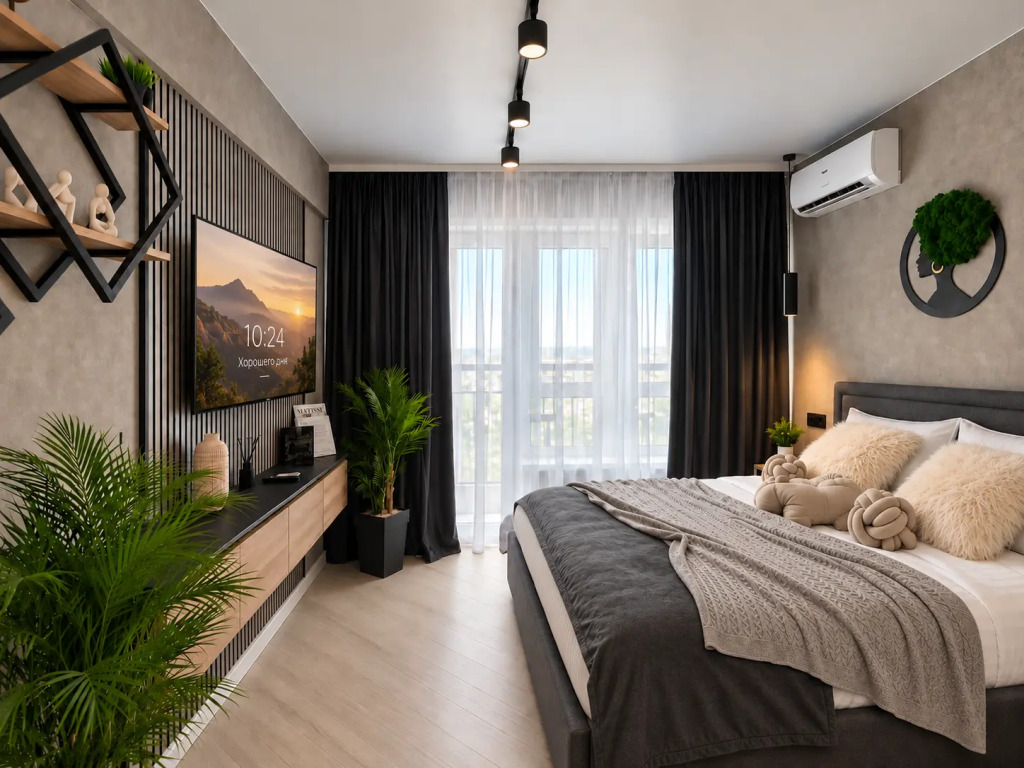 Апартаменты Видовая красивая sky студия в центре ЖК Graff House