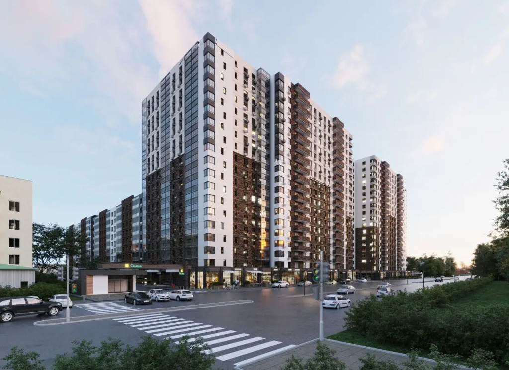 Квартира Уютная Студия в Жилом Комплексе Семья с Концепт-Парком