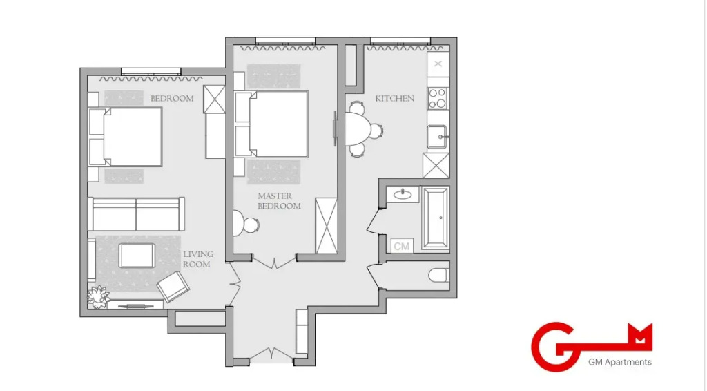 Квартира GM Apartments в Сталинской высотке