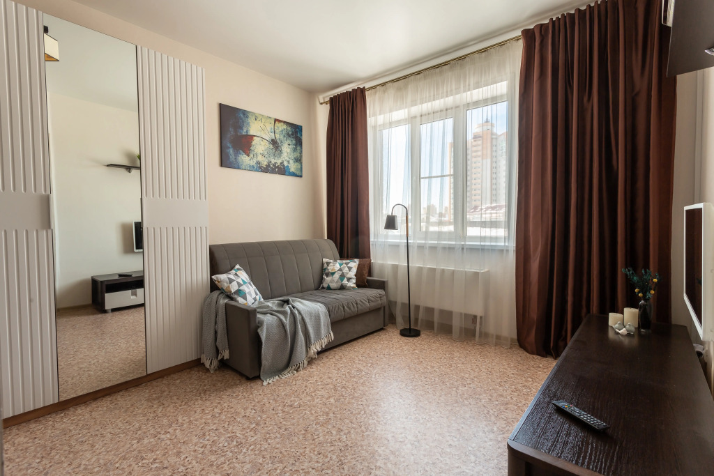 Квартира уютная 1-комнатная, 40 м²