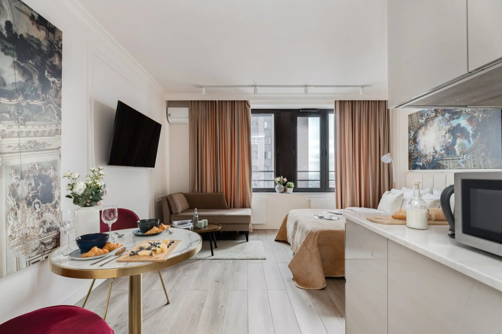 Апартаменты SMART LOFTS | Renaissance | Вид с 42 этажа | Бизнес-класс у метро Дмитровская