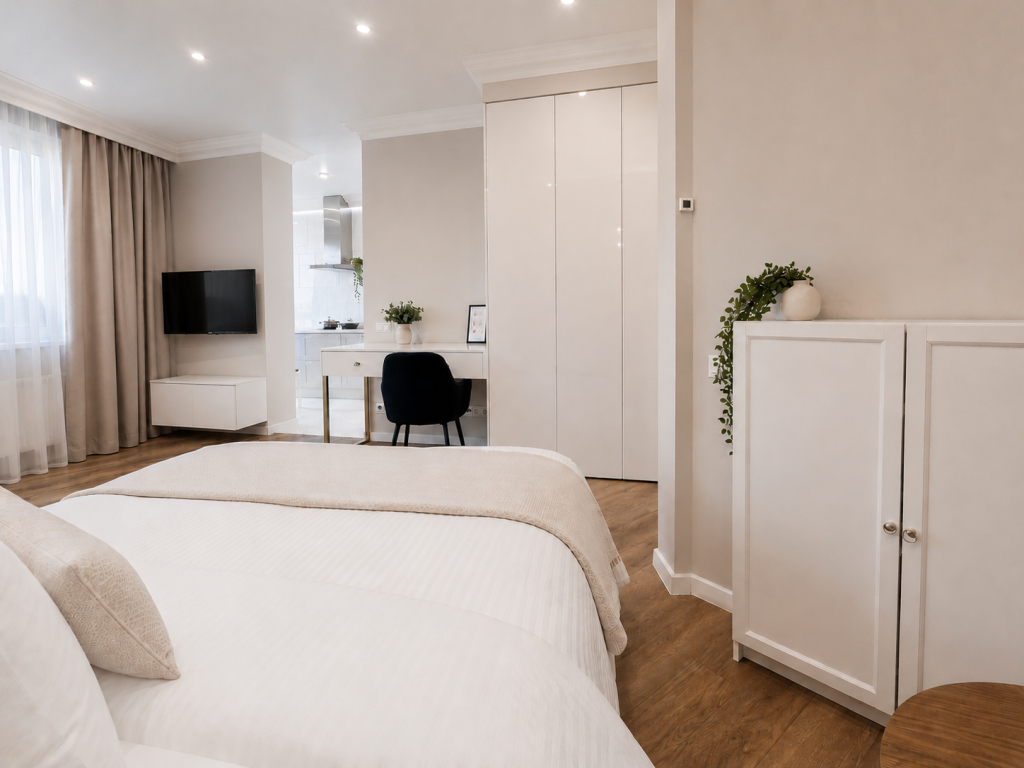 Апартаменты 1к. квартира 45м² с видом на озеро Кабан