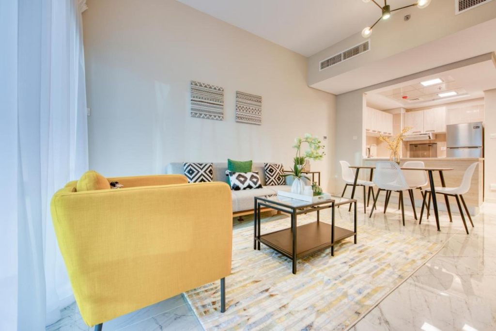 Апартаменты Elite LUX Holiday Homes - Stylish 1 BR + Pool & World Class Gym in Dubai South
