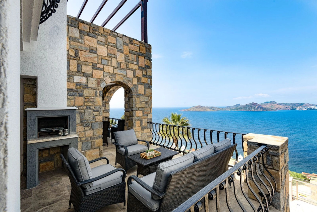 Вилла 3 Bedroom Villa with Private Pool and Sea View for Rent in Bodrum Yalıkavak BD4148