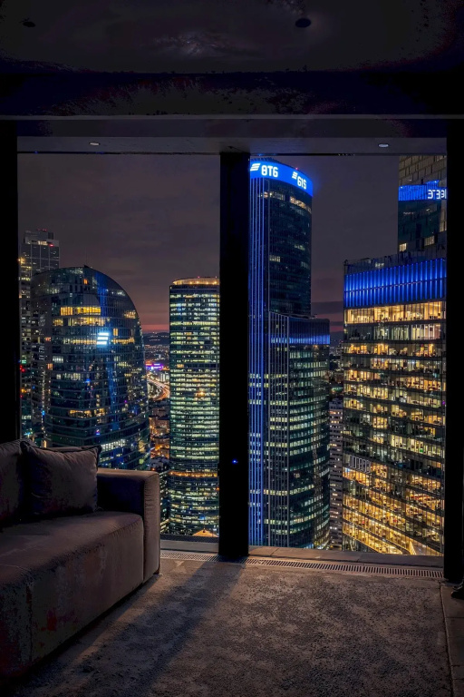 Апартаменты Люкс Москва Сити 2 Комнаты 51 Этаж AV Aparts