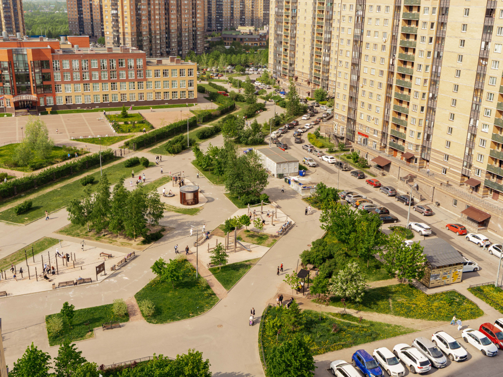 Квартира RoomyRoom с кондиционером у метро Парнас